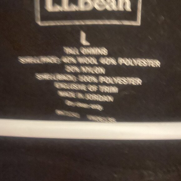 L.L.Bean Charcoal Wool-Blend Full-Zip Jacket - Picture 3 of 4